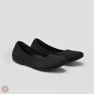 Sapatos Rasos VIVAIA Round-Toe Claire Feminino Pretas | MEC-5640